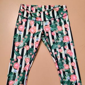 Lululemon Wunder Under Palm Play Crop 21"